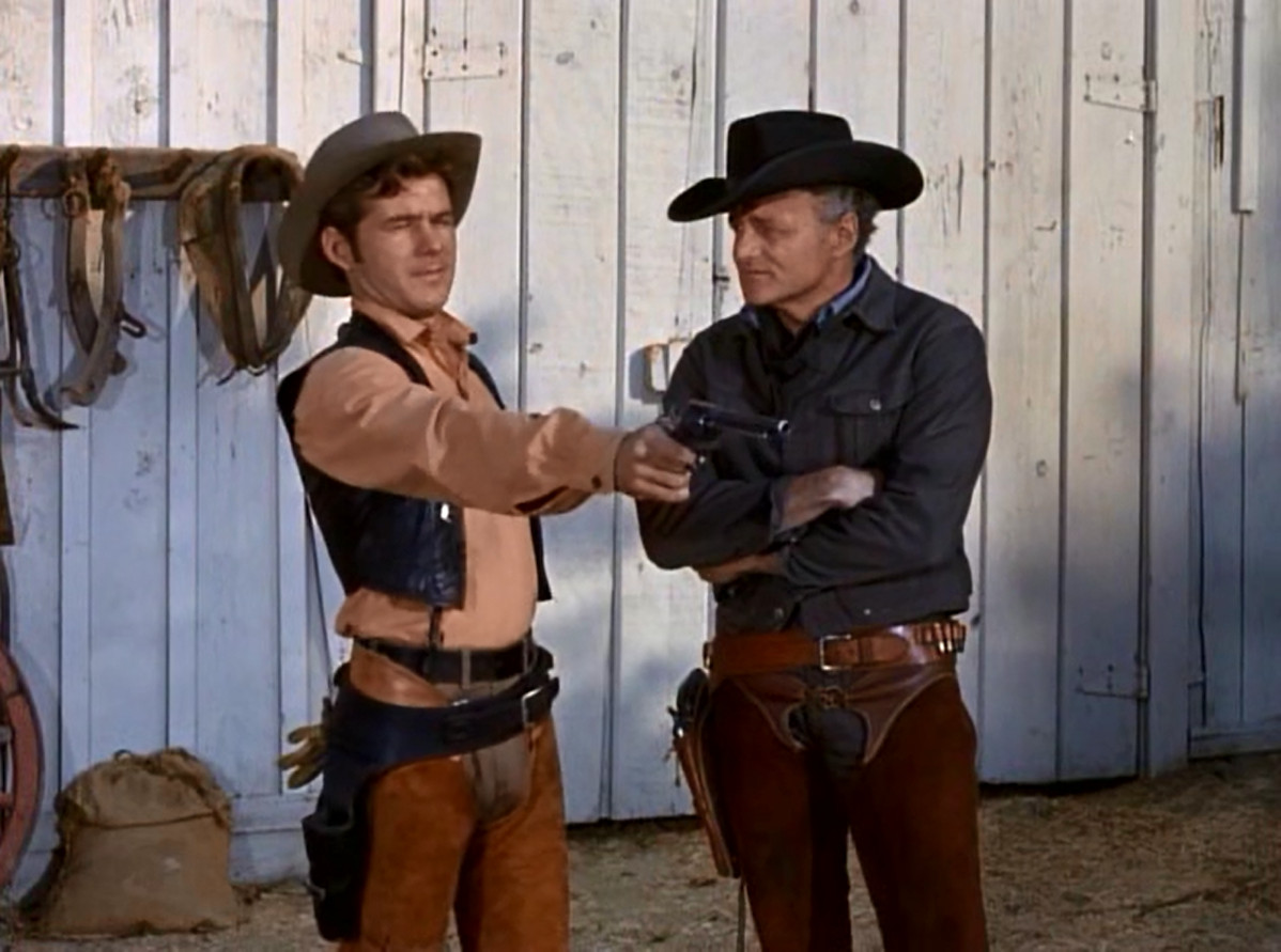 Gary Clarke & Brian Keith in The Virginian: Duel At Shiloh (1963)